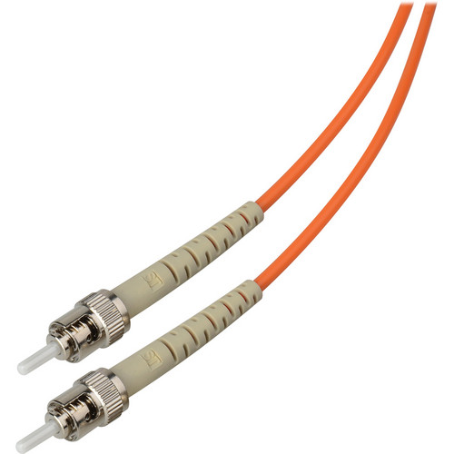 Camplex Simplex ST to ST Multimode Fiber Optic Patch Cable (9.84', Orange)