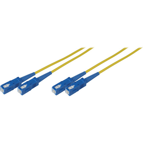 Camplex Duplex SC to Duplex SC Singlemode Fiber Optic Patch Cable (Yellow, 9.84')