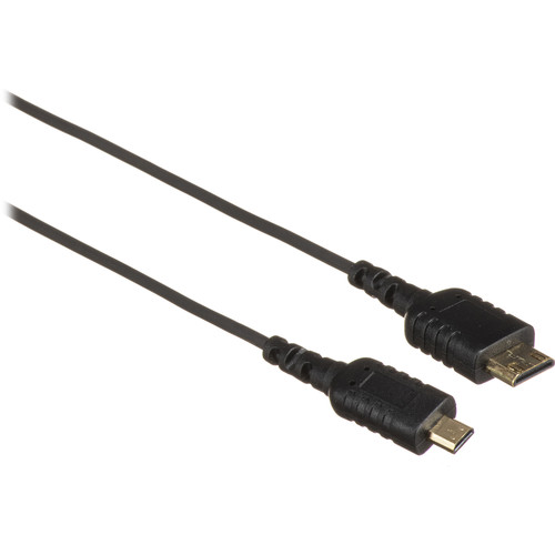 HYPER HTUM08-BLACK HyperThin Micro-HDMI to Mini-HDMI Cable (Black, 2.6')