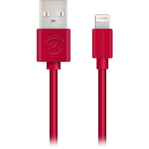 HyperGear MFi Lightning Charge & Sync Cable (4', Red)