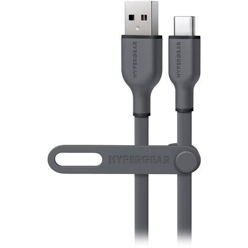 HyperGear FlexiPro USB-A to USB-C Charge & Sync Cable (10', Gray)