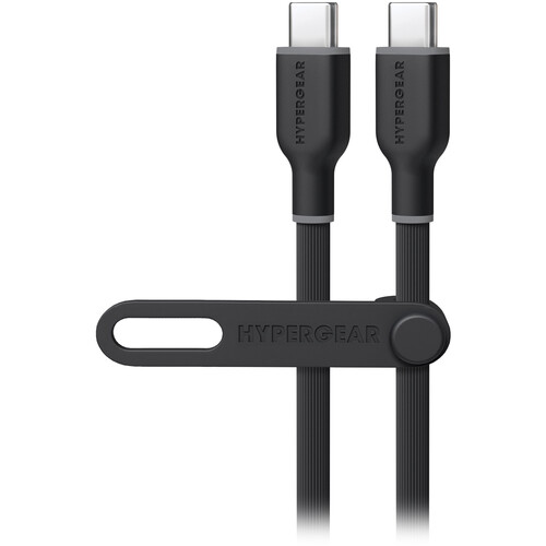 HyperGear Flexi Pro USB-C to USB-C Fast Charge Cable (15', Black)