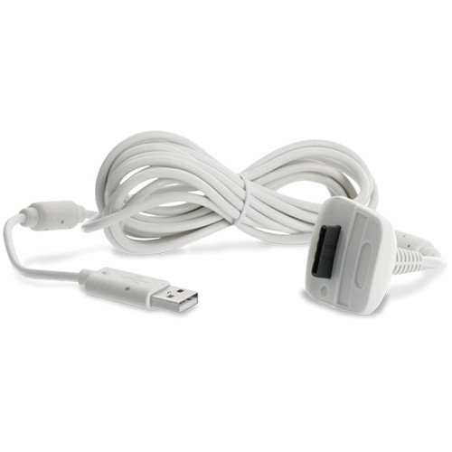 HYPERKIN Tomee Controller Charge Cable for Microsoft Xbox 360 (White)