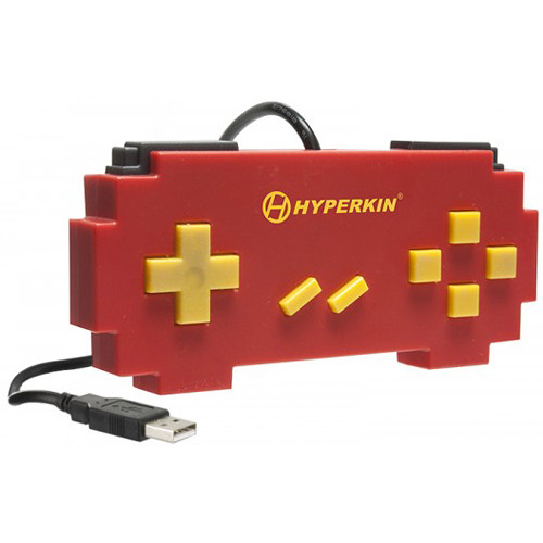 HYPERKIN Pixel Art SNES-Style USB Controller for PC/Mac (Red)