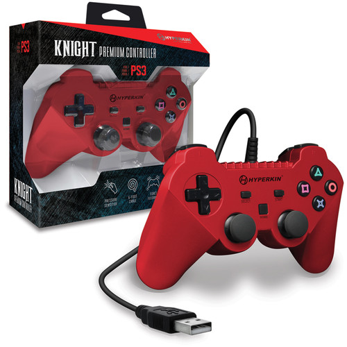 HYPERKIN Knight Premium Controller for PS3/PC/Mac (Red)
