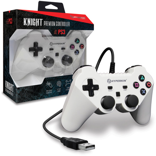 HYPERKIN Knight Premium Controller for PS3/PC/Mac (White)
