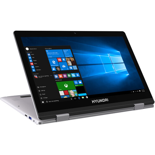 Hyundai 13.3" HyFlip 2-in-1 Multi-Touch Laptop (Silver)