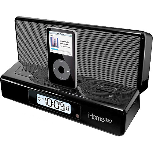 iHome iH27 Portable Alarm Clock for the iPod (Black)