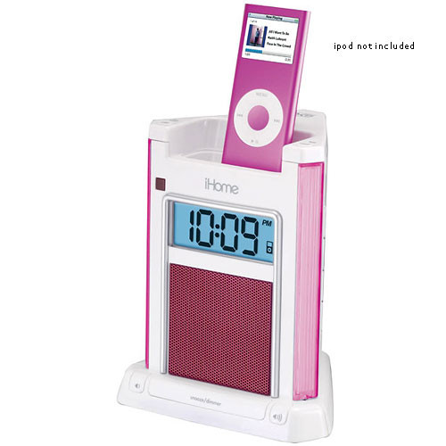 iHome iH4P Alarm Clock for iPod (Pink)