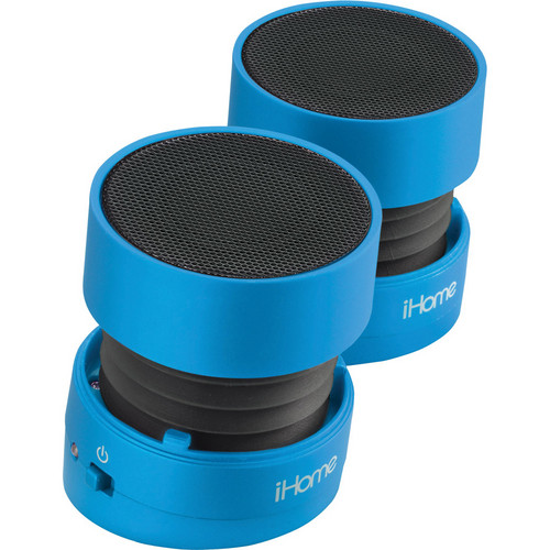 iHome iHM78 Rechargeable Mini Stereo Speakers (Blue)