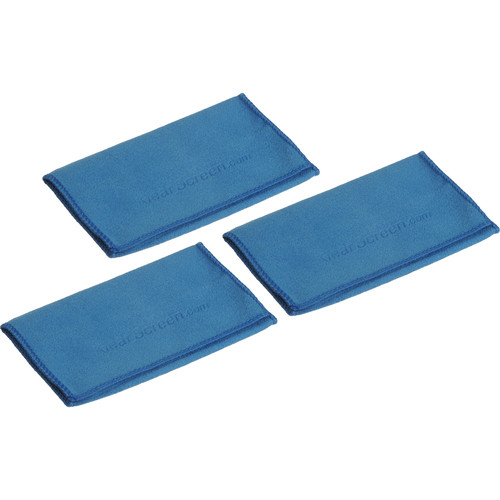 iKlear Travel Microfiber Chamois Polishing Cloths (3-Pack)