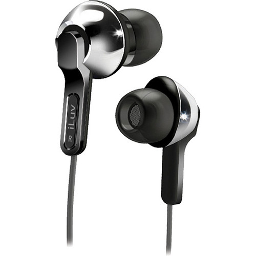 iLuv iEP322 City Lights Ultra Bass In-Ear Headphones (Silver)