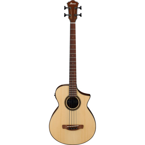 Ibanez AEWB32 AEW Series Acoustic/Electric Bass (Natural High Gloss)