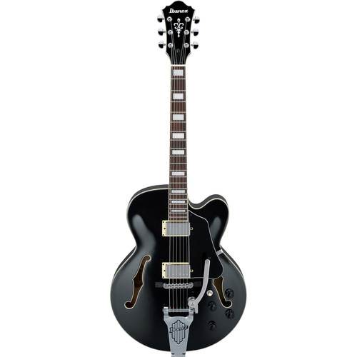 Ibanez ブラック レスポールスタイル ギター ibanez_af75tbk_af_artcore_6_st