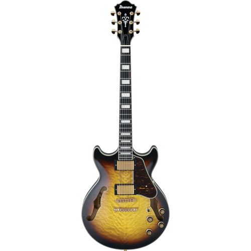 Ibanez AM93QM Artcore Expressionist Series Hollow-Body Electric Guitar (Antique Yellow Sunburst)