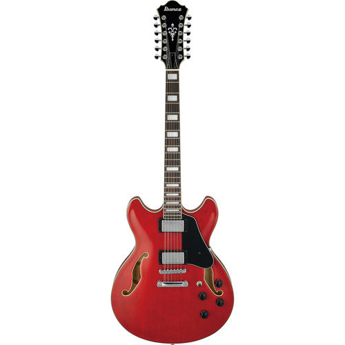 Ibanez AS7312 Artcore 12-String Electric Guitar (Transparent Cherry Red)