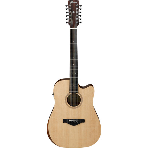 Ibanez AW152CE Artwood 12-String Acoustic/Electric Guitar (Open Pore Natural)