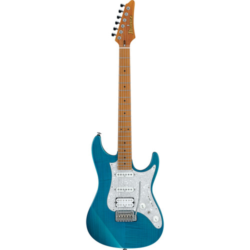 Ibanez AZ2204F Prestige Series Electric Guitar (Transparent Aqua Blue)