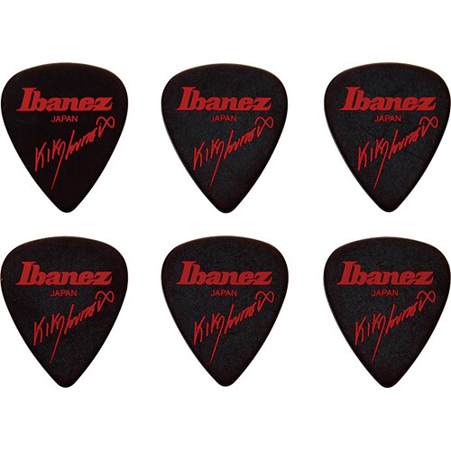 Ibanez Kiko Loureiro Signature 1.2mm Teardrop Guitar Pick (Black, 6-Pack)
