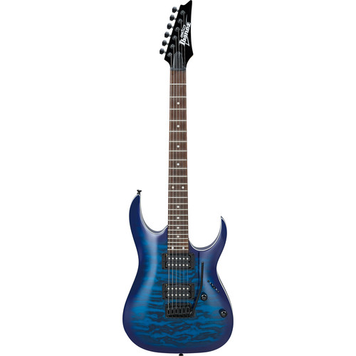 Ibanez GRGA120QA RGA Series Electric Guitar (Transparent Blue Burst)