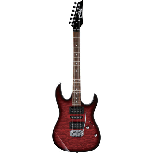 Ibanez GRX70QA RG GIO Series Electric Guitar (Transparent Red Burst)