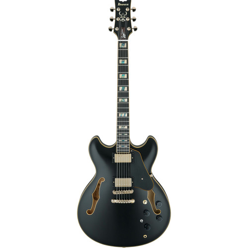 Ibanez JSM20 John Scofield Signature Series Hollowbody Electric Guitar (Black Low Gloss)