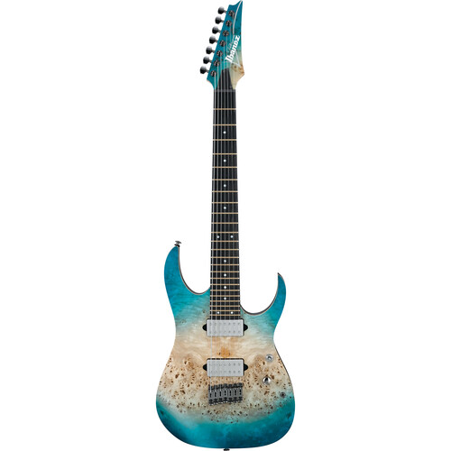 Ibanez 7-String RG Premium Electric Guitar with Bag (Caribbean Islet Flat)