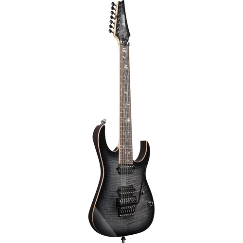 Ibanez J Custom RG8527 7-String Electric Guitar with Tremelo and Case (Black Rutile)