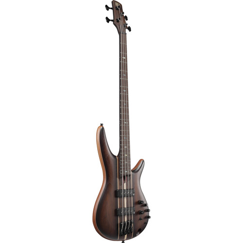 Ibanez SR Premium 4-String Electric Bass with Bag (Dual Mocha Burst Flat