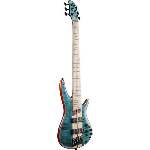Ibanez SR Premium 6-String Electric Bass with Bag (Caribbean Green Low Gloss)