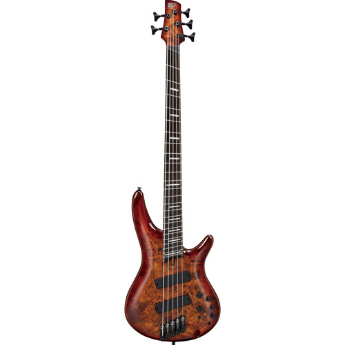Ibanez SRMS805 SR Workshop Series Multi-Scale 5-String Electric Bass (Brown Topaz Burst)