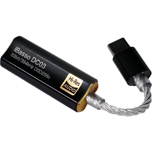 iBasso DC03 Hi-Res DAC Cable Adapter (Black)