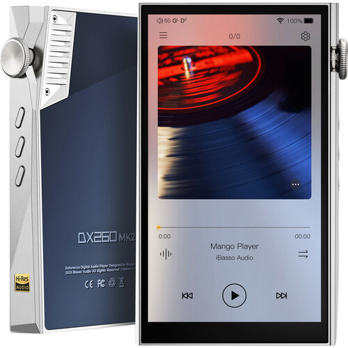 iBasso DX260 MK2 Hi-Res Digital Audio Player (Silver/Blue)