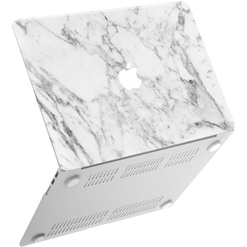iBenzer Neon Party MacBook Air 13" Case (2009 to 2017, White Marble)