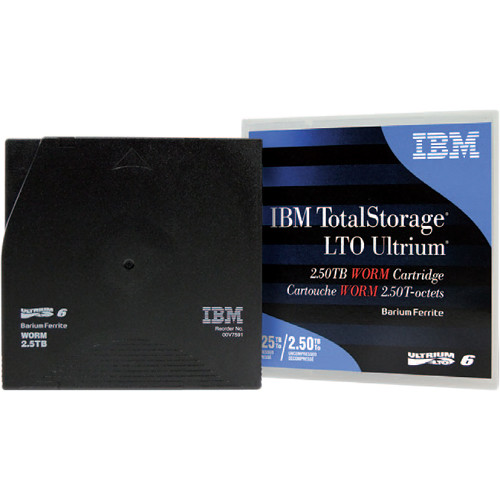 IBM LTO Ultrium 6 WORM Data Cartridge (2.5TB/6.25TB, BaFe)