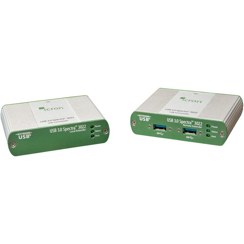 Icron USB 3.0 Spectra 3022 Two-Port Multimode Fiber Extender System (328')