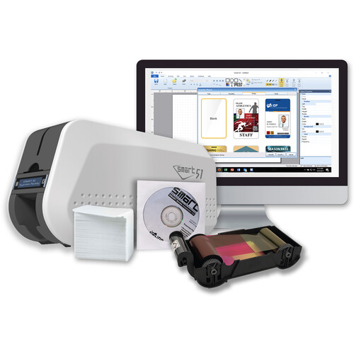 IDP SMART-51S Single-Sided ID Card Printer for CR-79 Cards Kit
