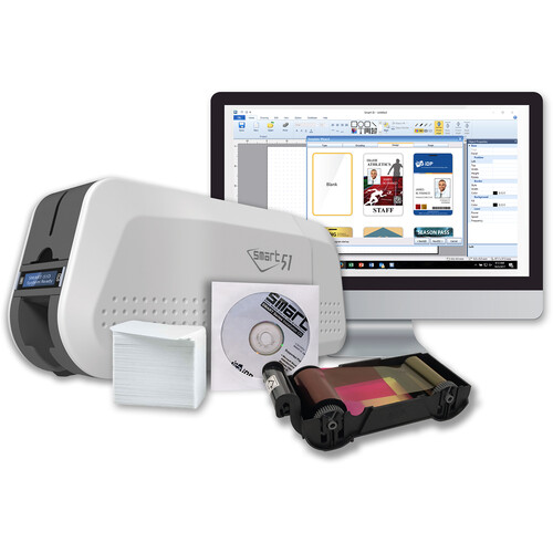 IDP SMART-51D Dual-Sided ID Card Printer Kit
