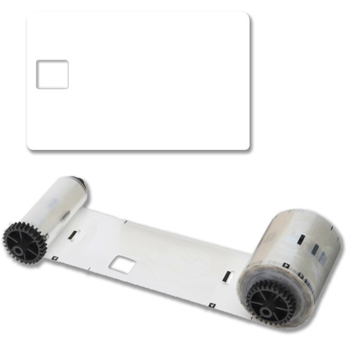 IDP Type A Clear 1-Mil Patch with Smart Card Cutout (600 Images/Roll)
