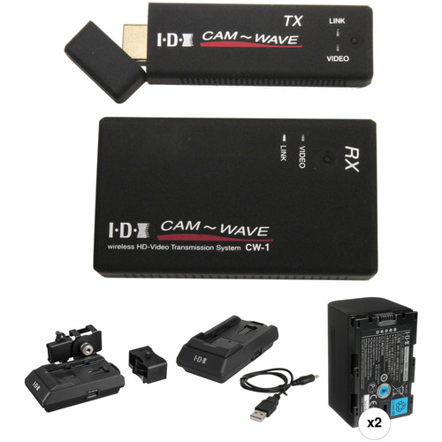 IDX System Technology CW-1 Wireless Transmission System with TX & RX Adapters and JVC SSL-JVC50 Kit