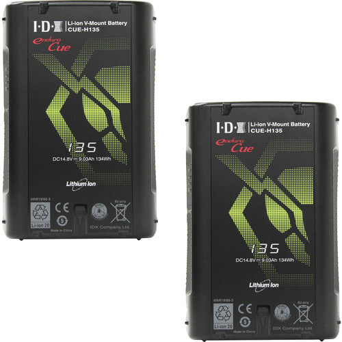 IDX System Technology CUE-H135 Compact 2-Battery Kit (134Wh, V-Mount)