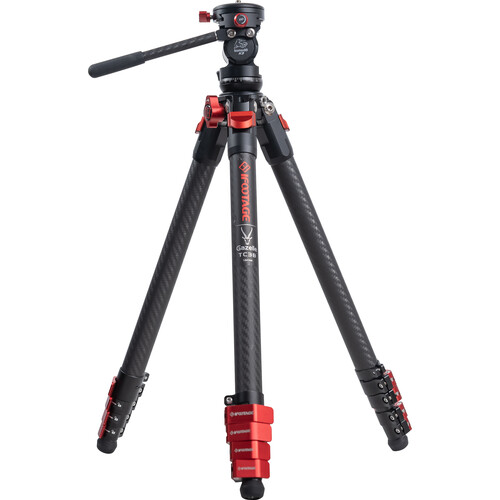 iFootage Gazelle TC3B Carbon Fiber Tripod and Komodo K3 Fluid Head Bundle