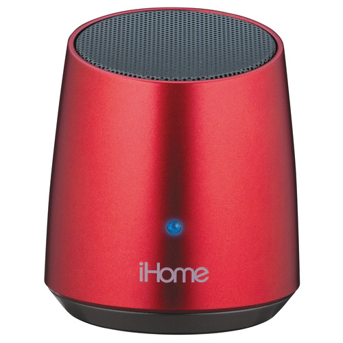 iHome iBT69 Bluetooth Rechargeable Mini Speaker (Red)