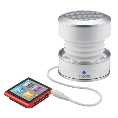 iHome iHM59 Rechargeable Color Changing Mini Speaker (White)