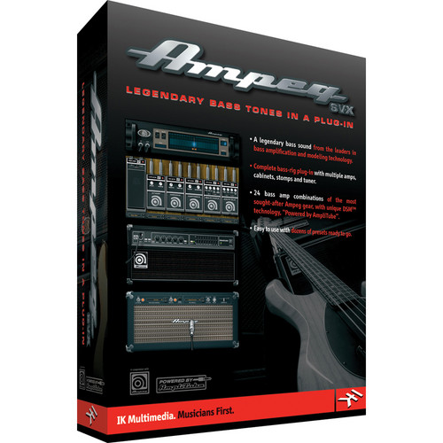 IK Multimedia Ampeg SVX - Bass Amplifier and Cabinet Emulation Software (Plug-In, Download)