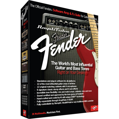 IK Multimedia AmpliTube Fender - Guitar Amplifier and Cabinet Emulation Software (Download)