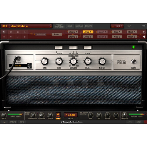 IK Multimedia Ampeg SVX 2 Collection of Bass Amplifier and Cabinet Emulations for AmpliTube Plug-In (Download)