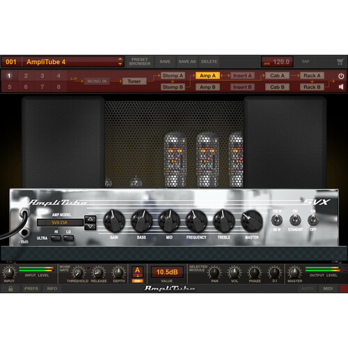 IK Multimedia Ampeg SVX Bass Amplifier and Cabinet Emulation Software (Download)
