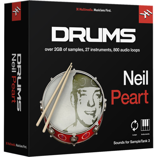 IK Multimedia Neil Peart Drums - SampleTank 3 Virtual Instrument (Download)