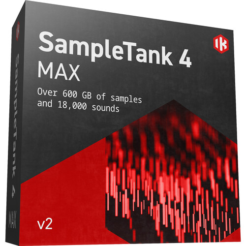 IK Multimedia SampleTank 4 MAX v2 Sample-Based Virtual Instrument Plug-In (Crossgrade)